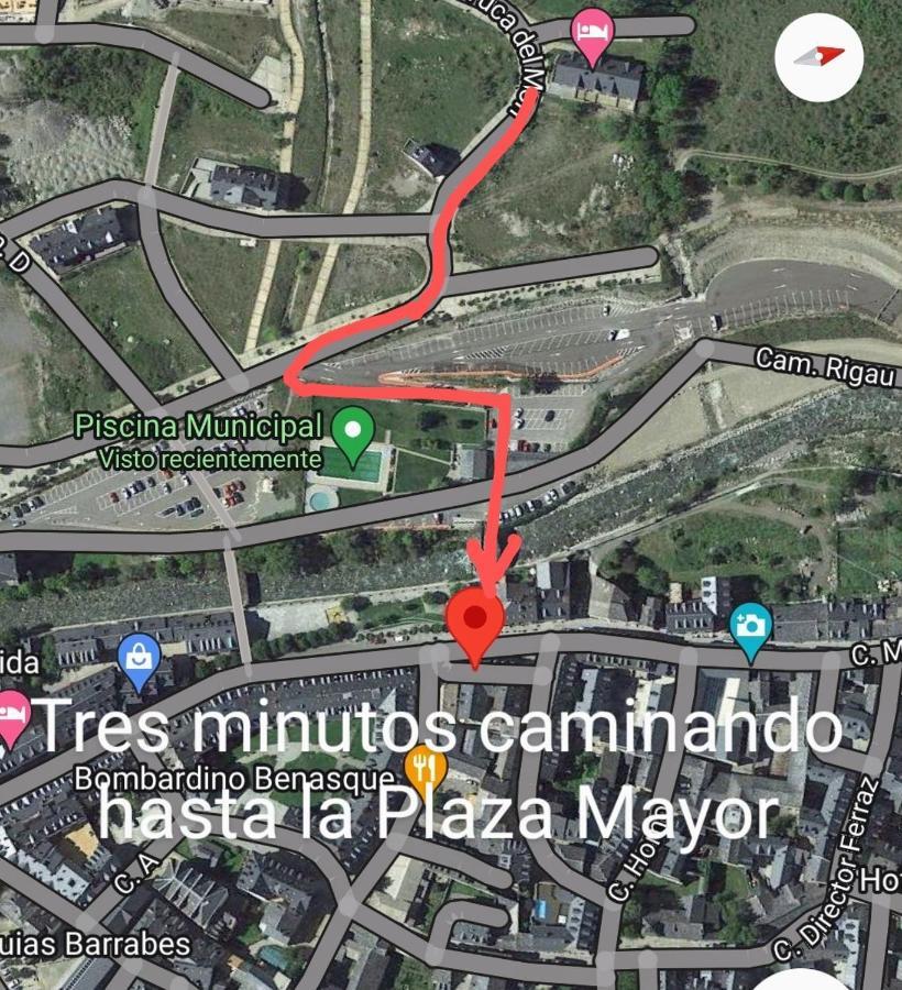 Pleta Del Mon Atico Lejlighed Benasque Eksteriør billede